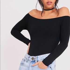 NEW PrettyLittleThing Bardot Bodysuit
